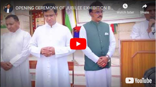 OPENING CEREMONY OF JUBILEE EXHIBITION BY HIS GRACE ARCHBISHOP JOSEPH ARSHAD. Fr. William Rahat